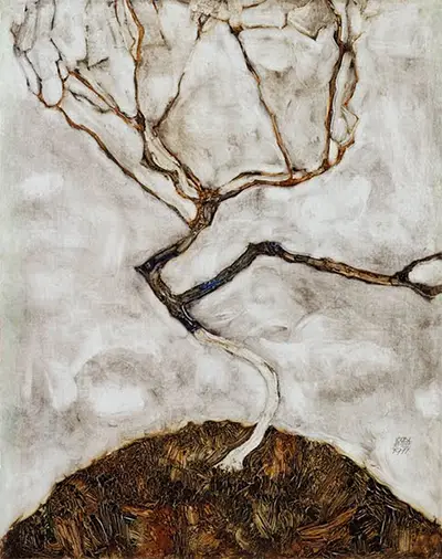 Small Tree in Late Autumn Egon Schiele